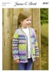 Knitting Pattern - James C Brett JB487 - Fairground DK - Cardigan